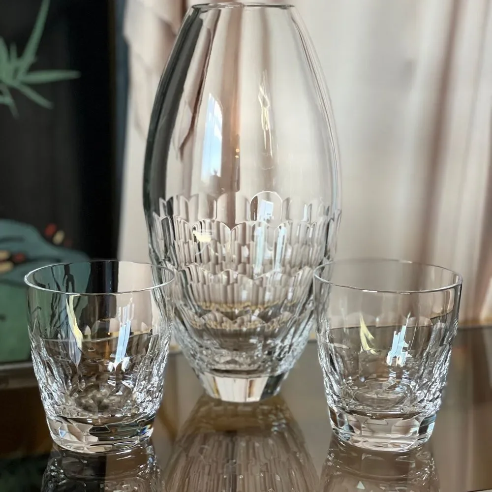 ♥️ Monique Lhuillier, Atelier Double Old Fashioned Glasses, pair Royal Doulton